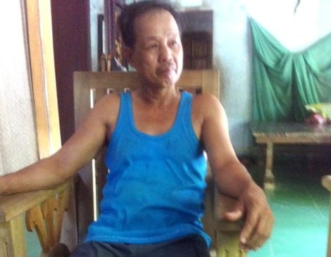 Ông Lê Văn Náo, nhân chứng vụ phu trầm tử nạn kể lại sự thật với PV.