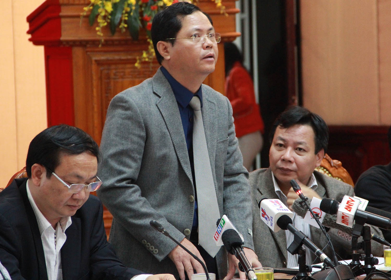 Ông Đỗ Mạnh Hải, Chủ tịch UBND quận Long Biên. Ảnh: C.K