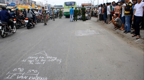 Hiện trường vụ tai nạn