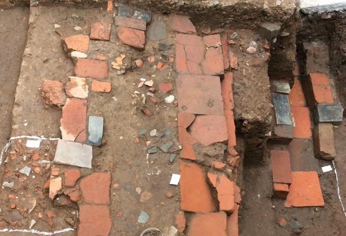 Vết chân thú còn hằn trên