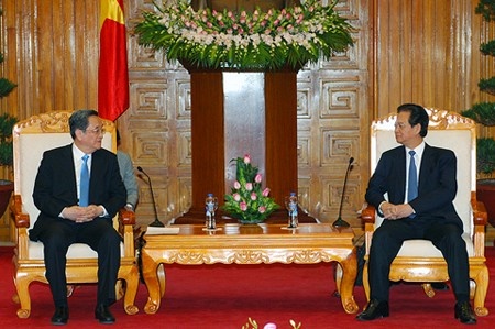 Thu tuong tiep Chu tich Chinh hiep Trung Quoc Du Chinh Thanh hinh anh