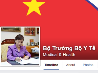 Bo truong Y te cong khai Facebook chinh thuc hinh anh