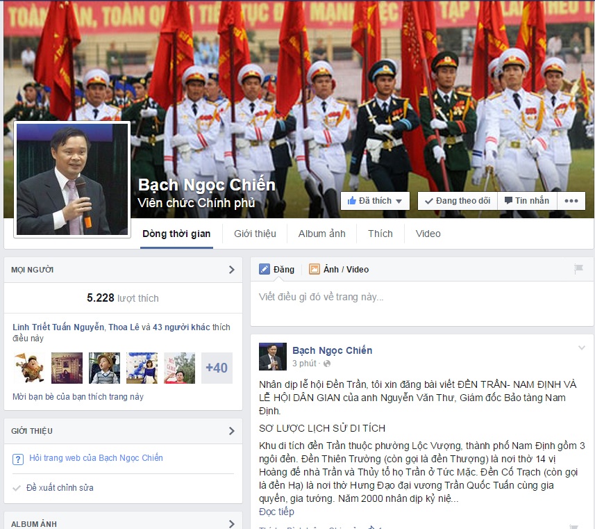 Phó Chủ tịch Nam Định Bạch Ngọc Chiến