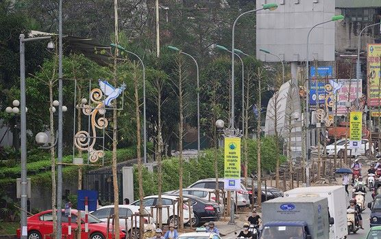 Ha Noi trong cay trong sach do tren pho hinh anh