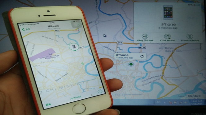 An hoa khi bi giat dien thoai di dong hinh anh