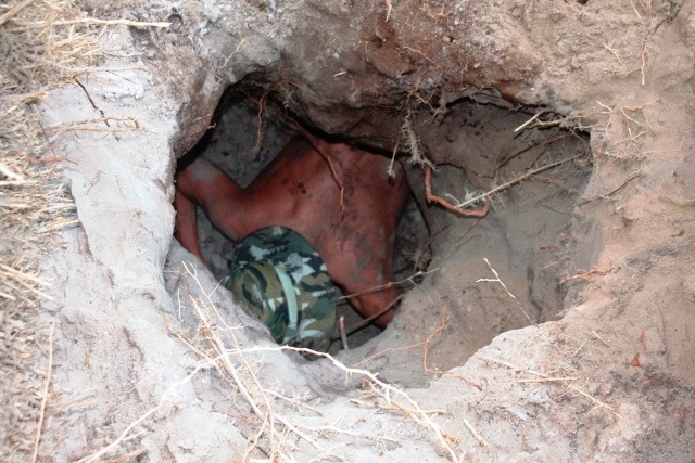 Nguoi dan tu khai quat va phuc hoi dia dao cu hinh anh