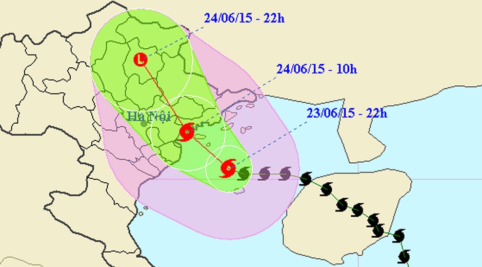 Bao Kujira doi huong, tien ve Quang Ninh - Thai Binh hinh anh