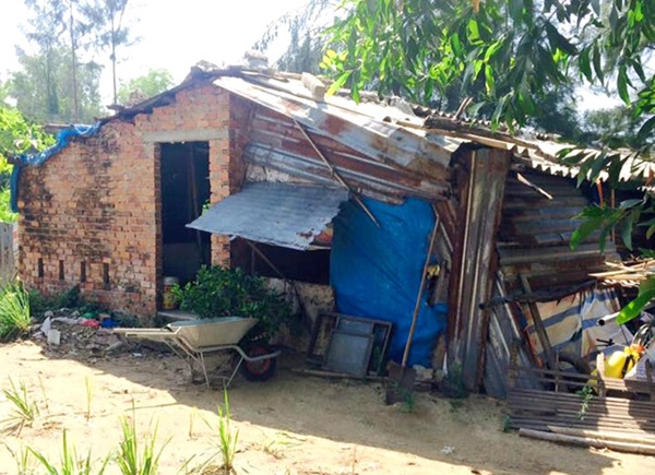 Nơi sinh sống của 3 thế hệ trong gia đình là chuồng heo được cho mượn.