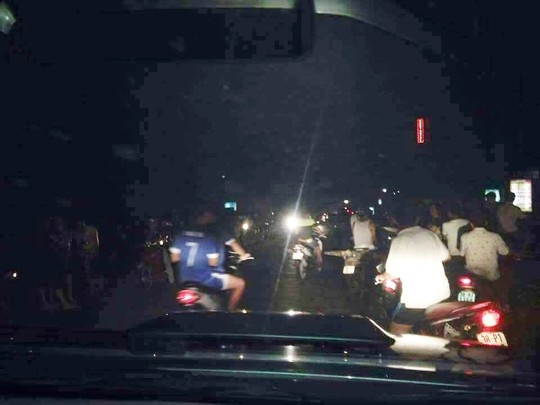 Vet sang no lon o Ha Tinh: Co the do tang thien thach gay ra hinh anh