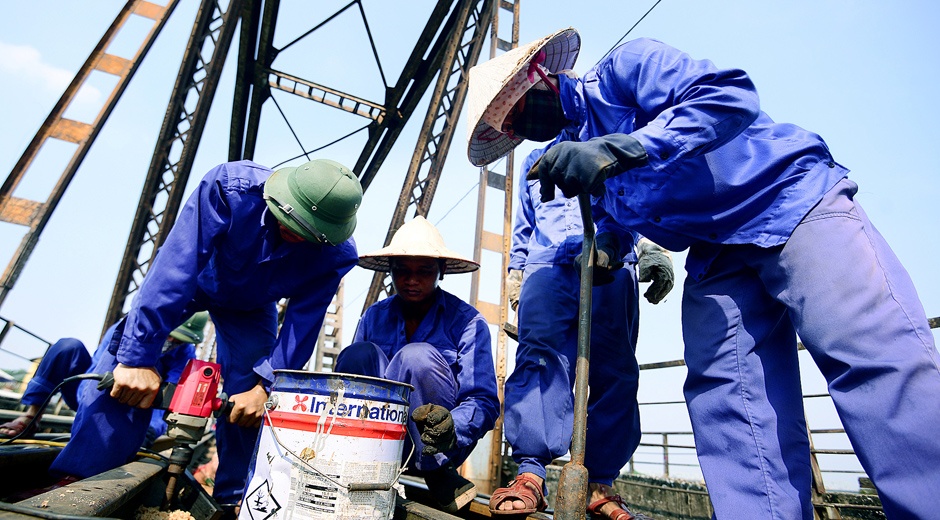 Cau Long Bien vao dot dai tu lon nhat the ky hinh anh