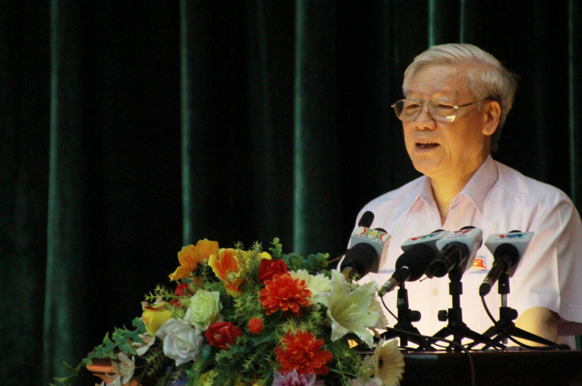 Tổng bí thư Nguyễn Phú Trọng khẳng đinh. Ảnh: Công Khanh.