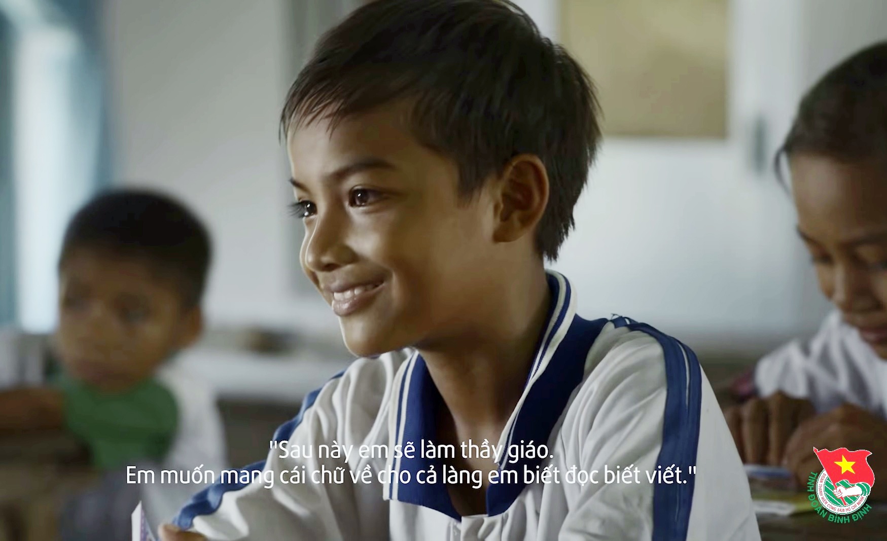 Ước mơ làm thầy giáo của Đoàn Đăng Tuyên, 10 tuổi, huyện Vân Canh, tỉnh Bình Định.