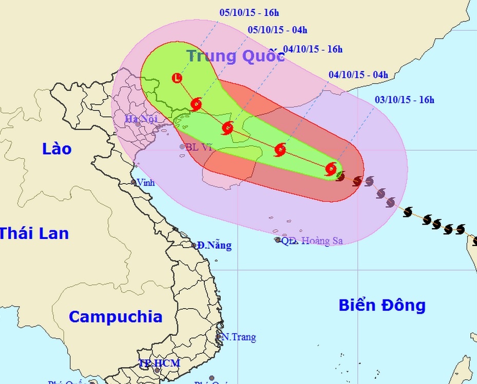 Bao Mujigae co the di vao phia Nam Trung Quoc hinh anh