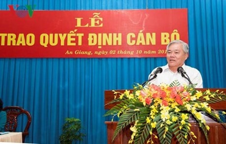 Ông Phan Văn Sáu giữ chức Phó ban Kinh tế Trung ương. Ảnh: VOV.