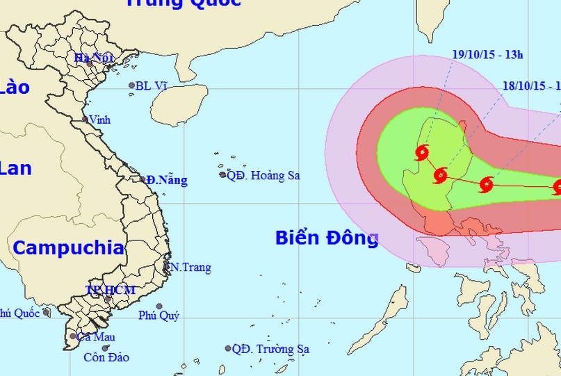 Bao giat cap 17 dang vao Bien Dong hinh anh
