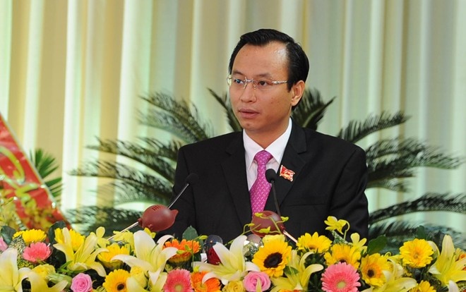 Ông Nguyễn Xuân Anh, Bí thư Đà Nẵng phát biểu bế mạc đại hội. Ảnh: Văn Nở.