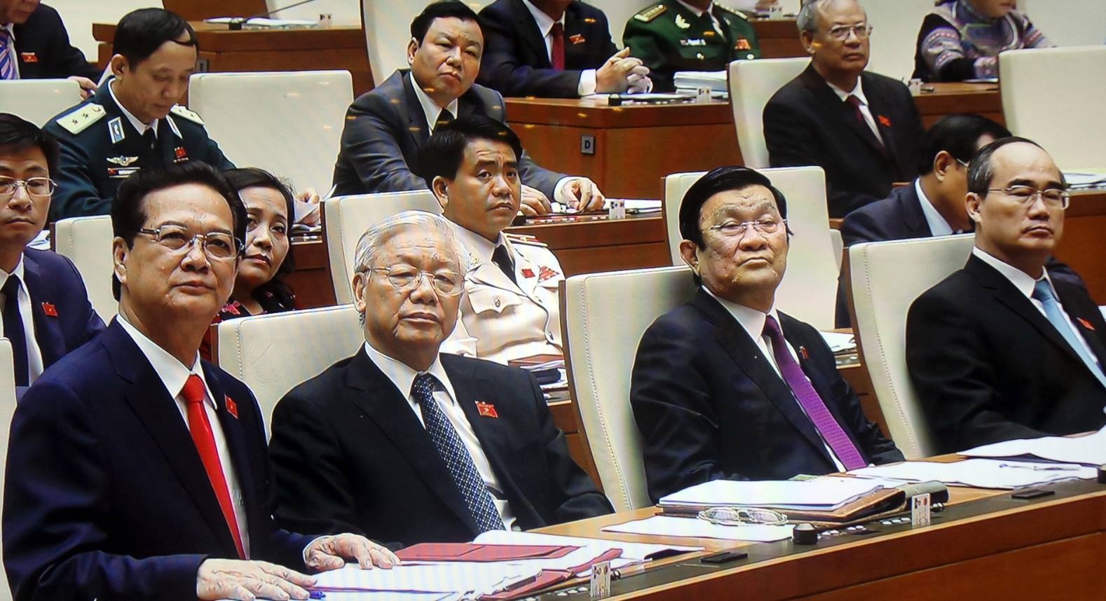 Các đại biểu dự khai mạc kỳ họp thứ 10, Quốc hội khóa XIII.