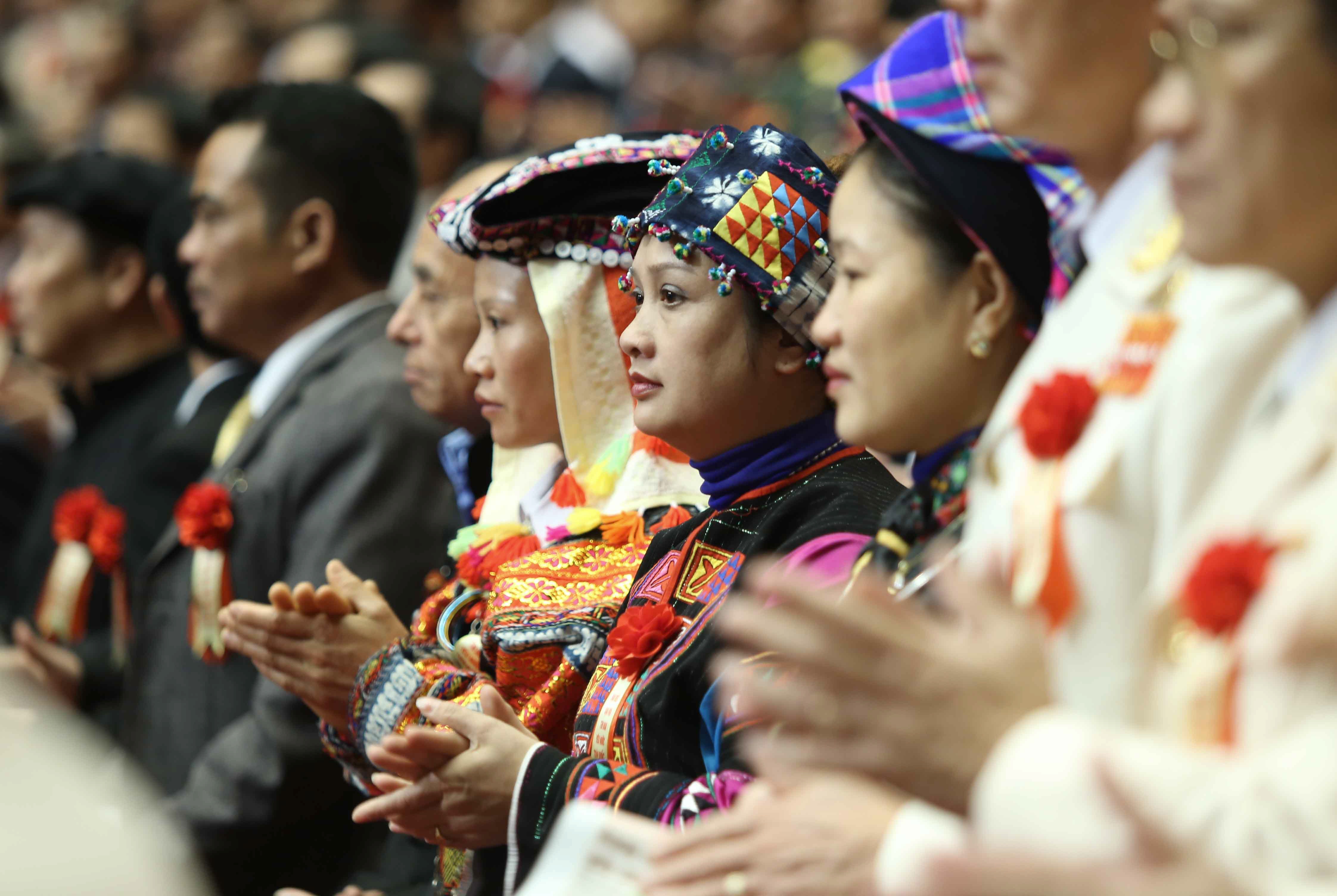 Các dại iểu dự đại hội thi đua yêu nước. Ảnh: TTXVN