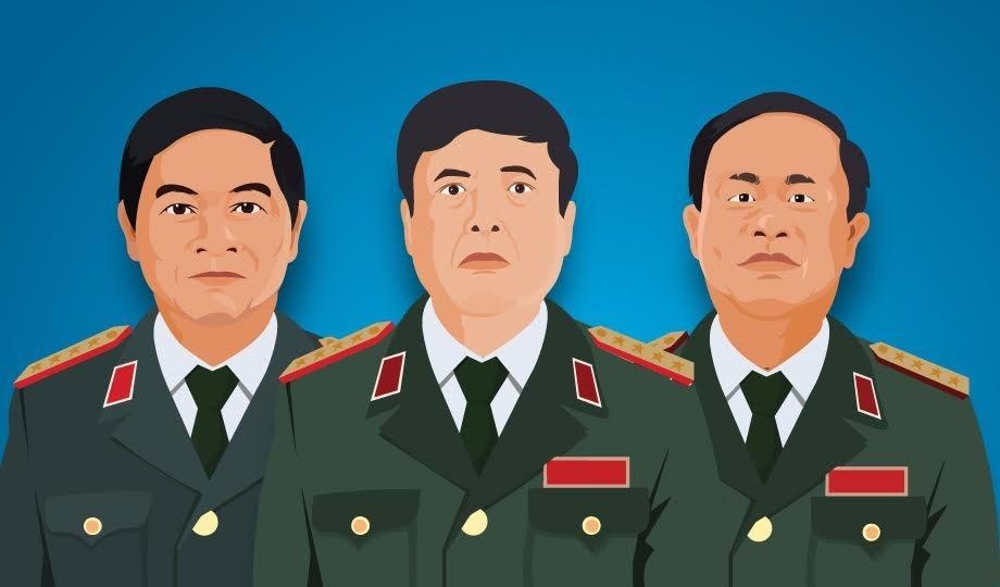 Ba dai tuong duong nhiem cua quan doi Viet Nam hinh anh