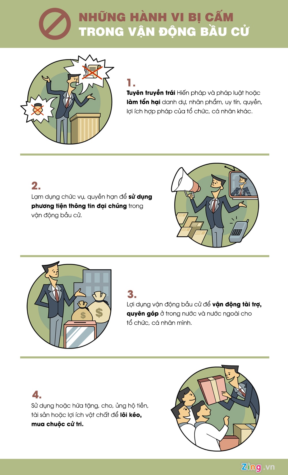 hanh vi bi cam trong van dong bau cu anh 1