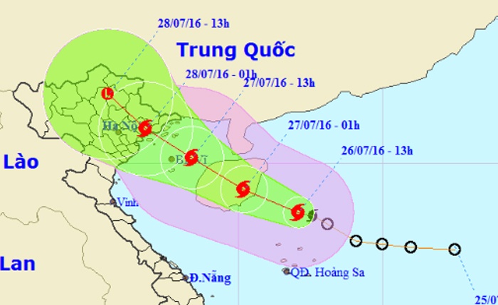 Bao Mirinae huong vao Quang Ninh, Hai Phong hinh anh