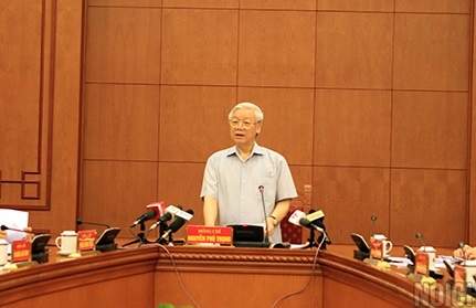 Tong bi thu ky quyet dinh lap 8 doan kiem tra, giam sat tham nhung hinh anh