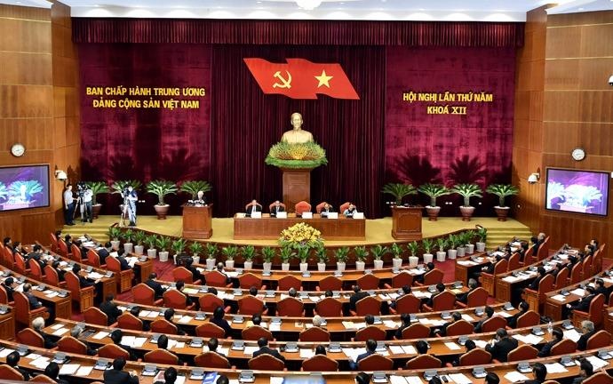 Hoi nghi Trung uong 5 ban ve kinh te va xem xet ky luat can bo hinh anh