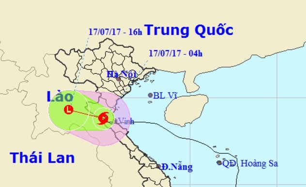 bão đổ bộ vào đất liền ảnh 1 bao do bo vao dat lien anh 1