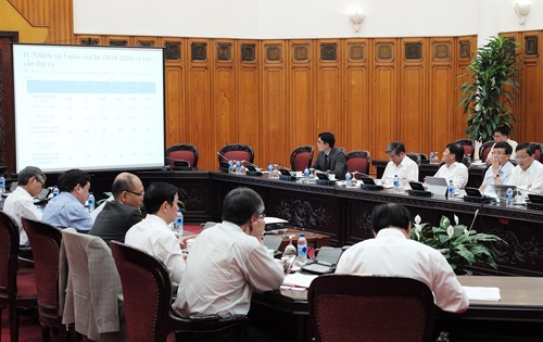 Thủ tướng làm việc với Tổ tư vấn kinh tế ảnh 4 Thu tuong lam viec voi To tu van kinh te anh 4