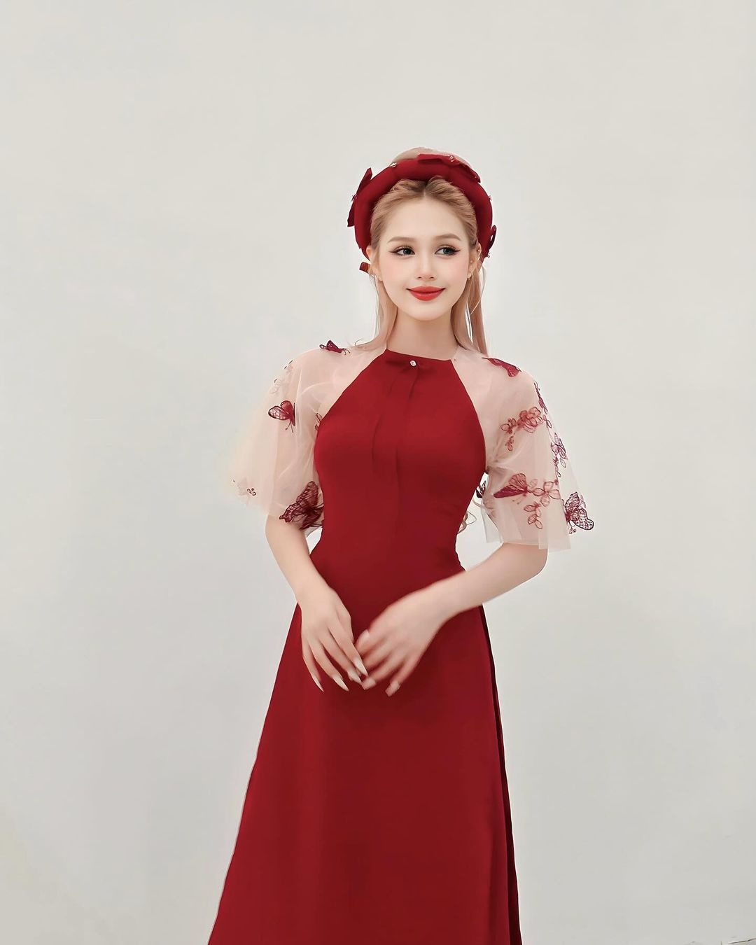 KOL ao dai,  ao dai cach tan,  ao dai Tet anh 13