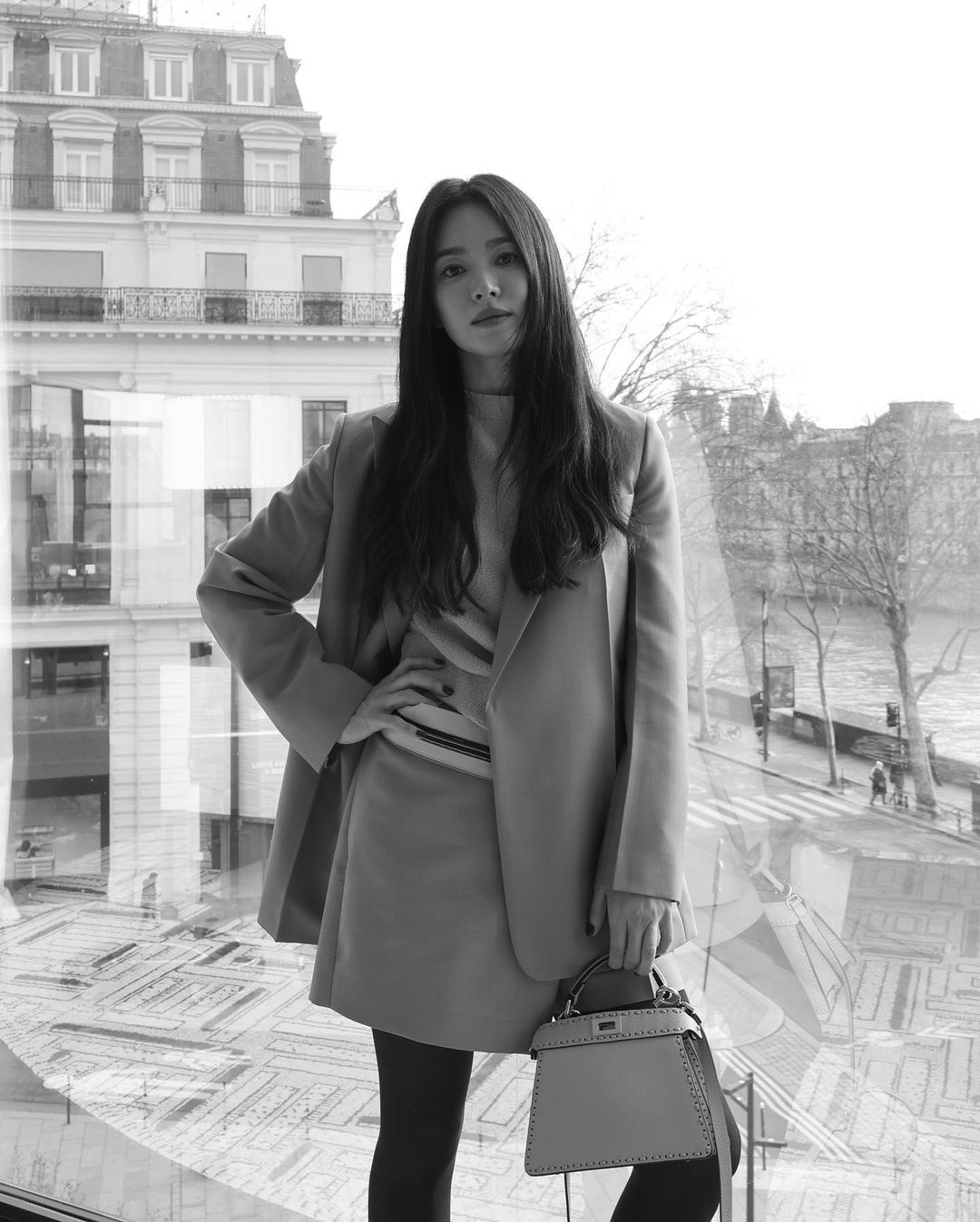 sao Han, Tuan le thoi trang Paris,  Han So Hee anh 9