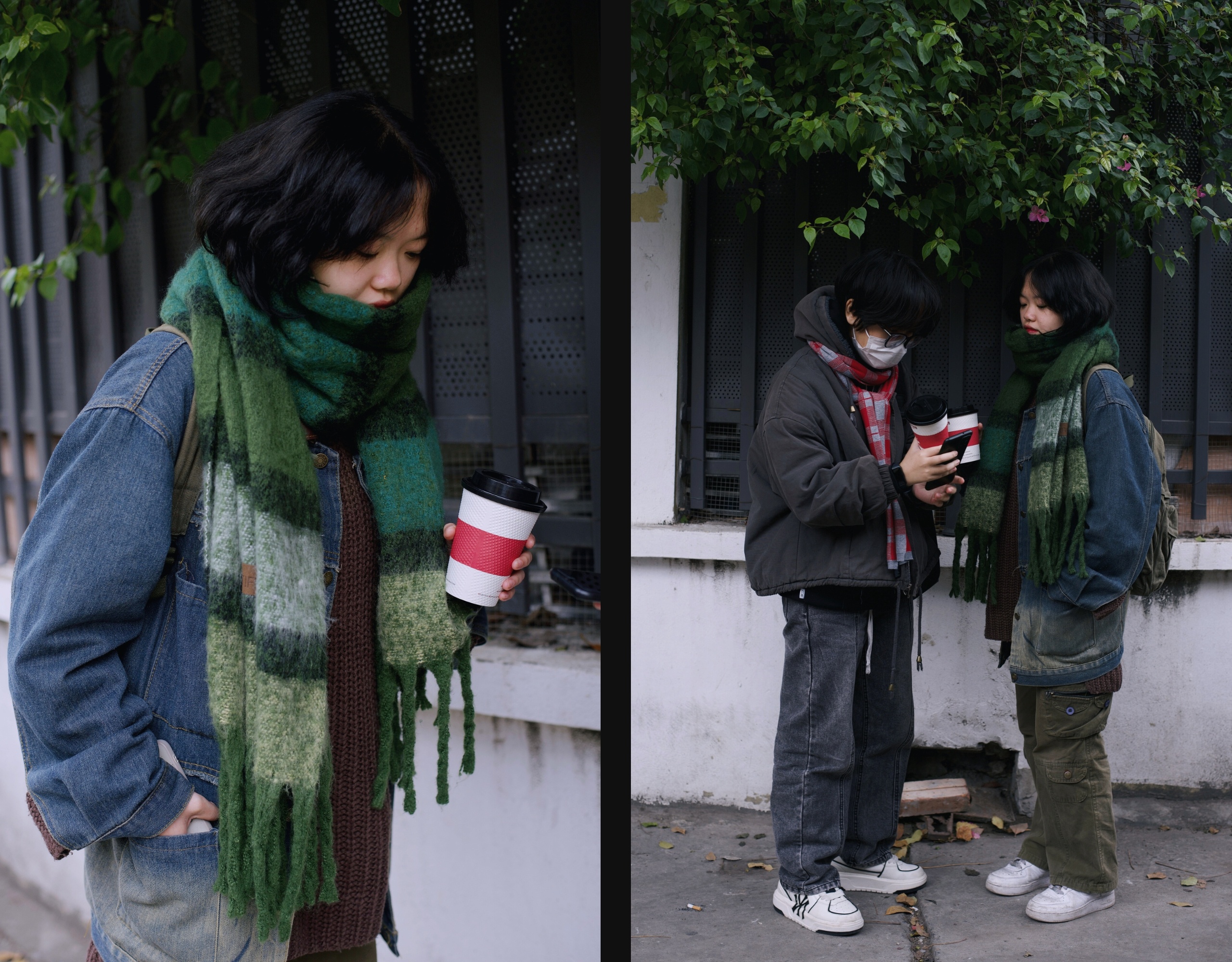 Street Style,  thoi trang duong pho,  ao phao,  thoi tiet ha noi,  thoi tiet hom nay,  lanh cuoi mua,  ao phao con sau anh 20