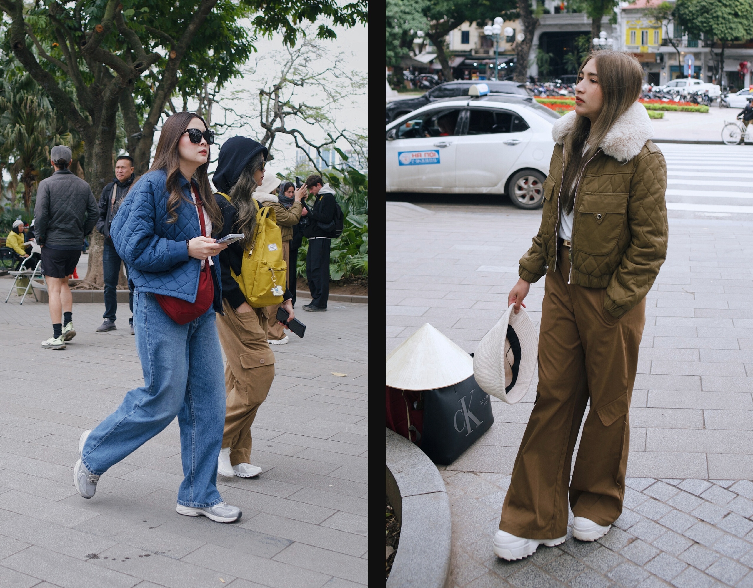 Street Style,  thoi trang duong pho,  ao phao,  thoi tiet ha noi,  thoi tiet hom nay,  lanh cuoi mua,  ao phao con sau anh 9