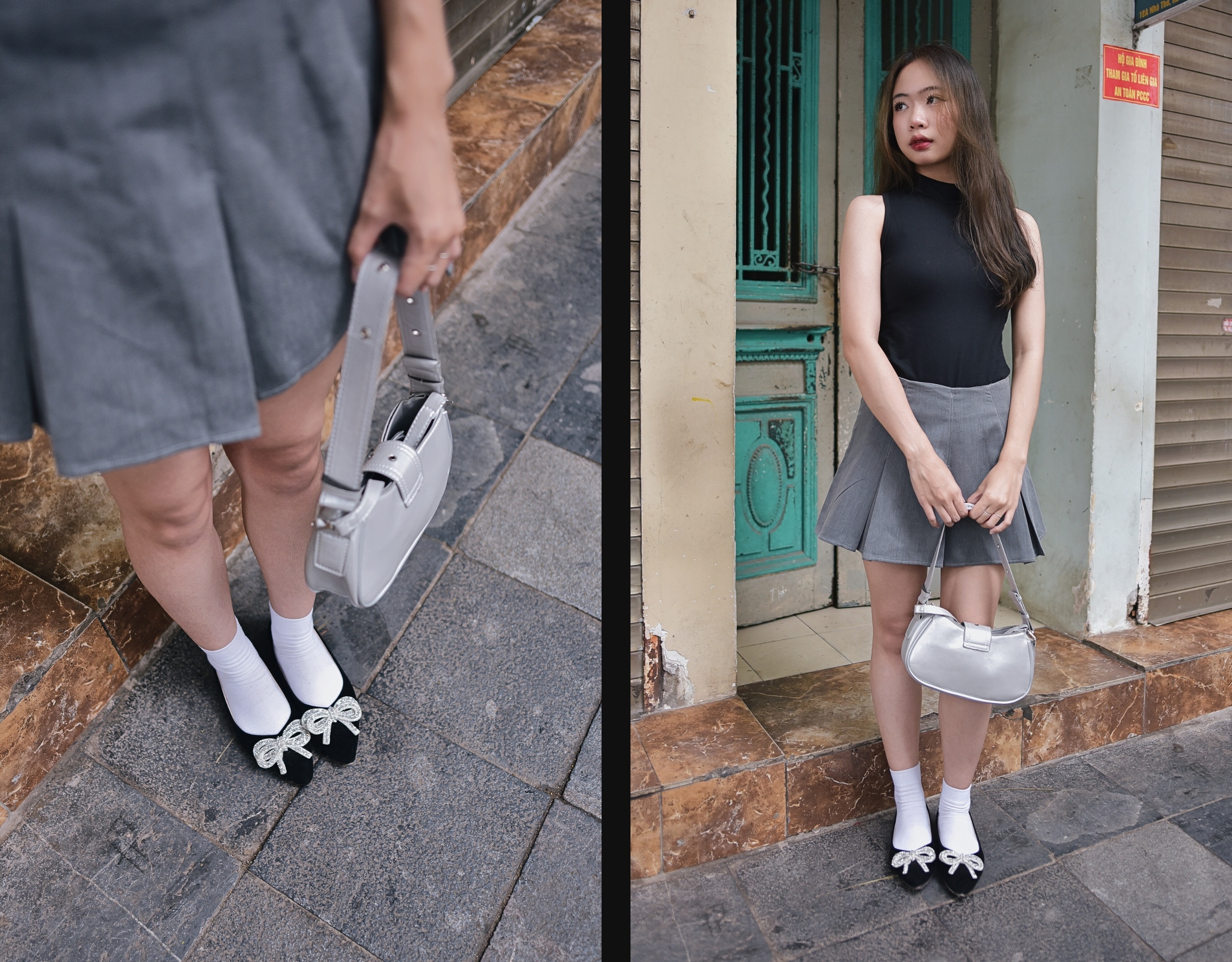 Street Style,  dien vay ngan,  trang phuc cut-out,  thoi trang Ha Noi,  thoi tiet Ha Noi anh 13