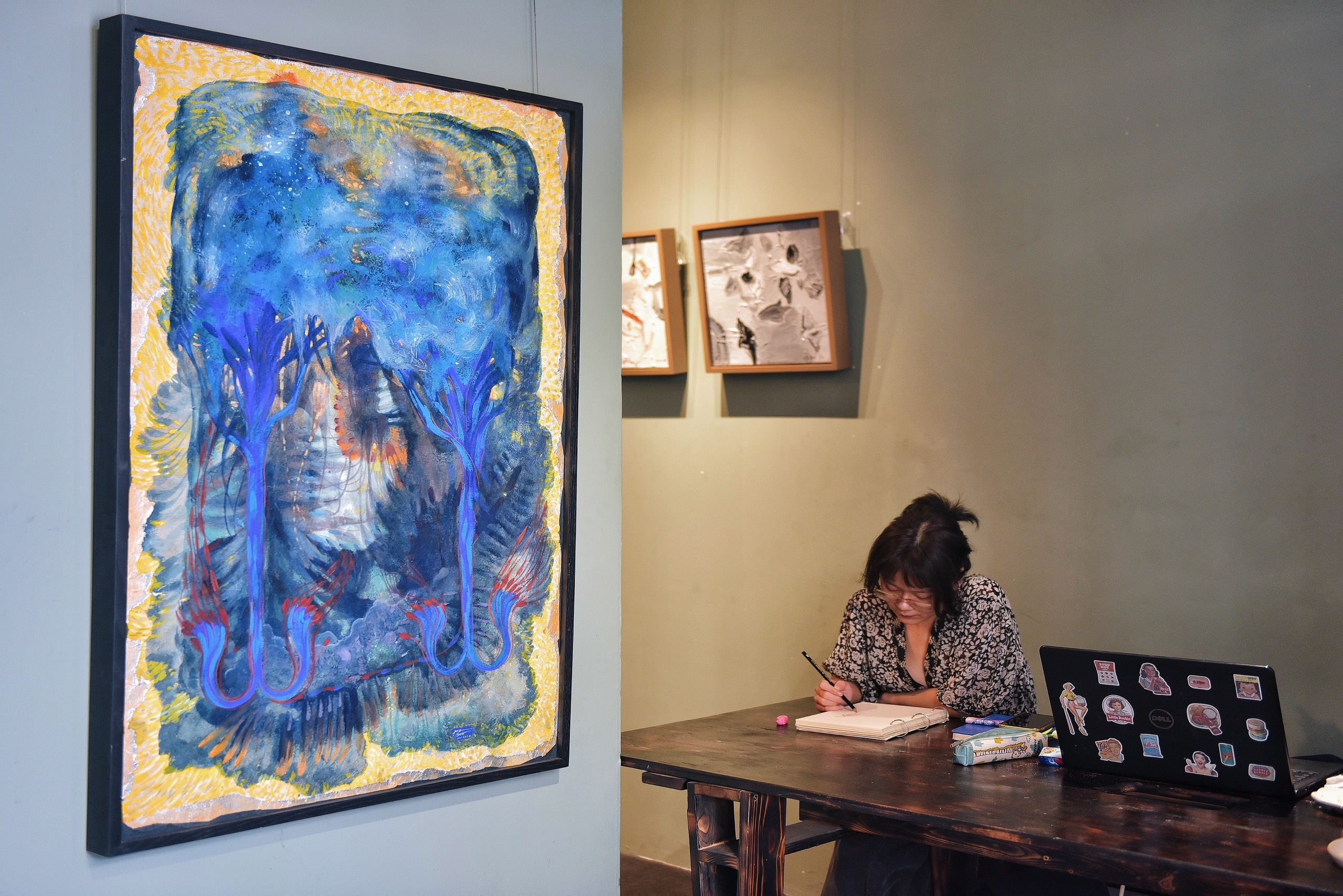 trien lam TP.HCM,  trien lam Ha Noi,  Nghe thuat thi dai, thoi gian thi chong qua,  trien lam nghe thuat, anh 10