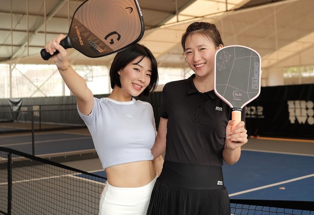 Thanh Thanh Huyen,  Linh Rin,  hot girl,  Hat Mit,  san cau long,  pickleball for beginners,  vot tennis anh 2