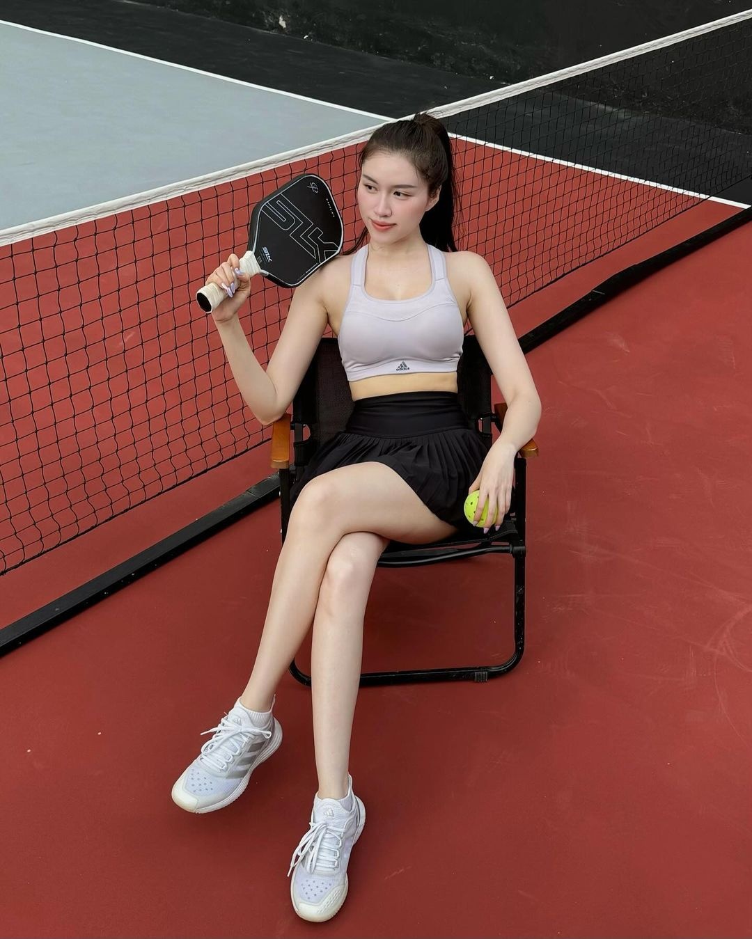 Thanh Thanh Huyen,  Linh Rin,  hot girl,  Hat Mit,  san cau long,  pickleball for beginners,  vot tennis anh 6