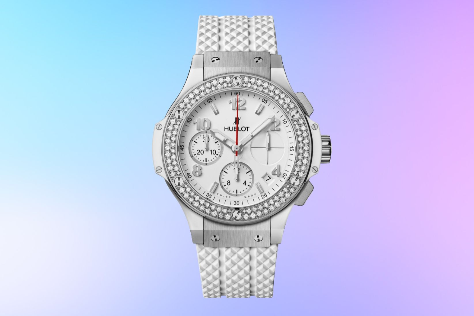 Kylian Mbappe,  EURO 2024,  Hublot,  Ao vs Phap,  Mbappe gay mui,  Mbappe deo mat na, Big Bang Steel White Diamonds anh 2