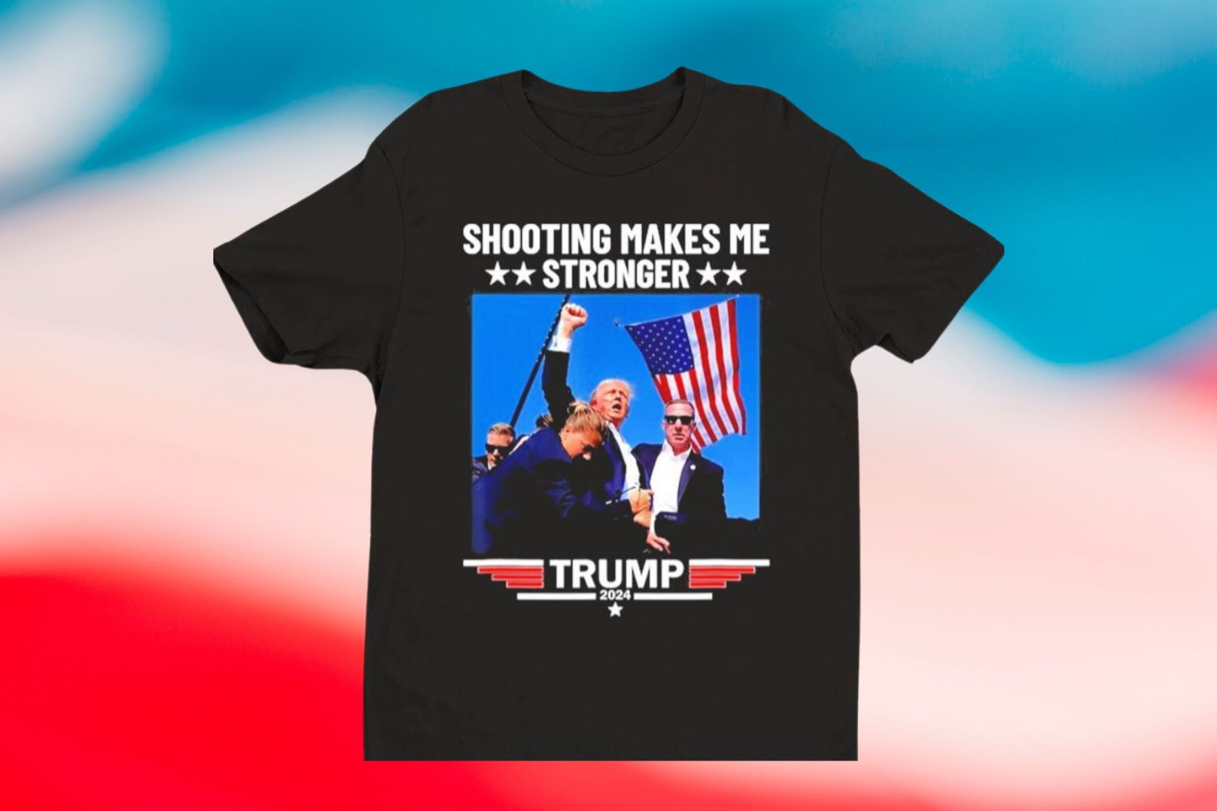 'No don' ao phong in hinh ong Trump bi am sat hut hinh anh