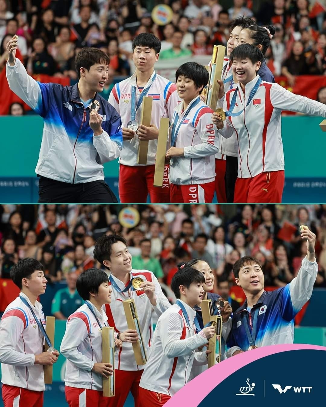 Trung Quốc,  Triều Tiên,  Hàn Quốc,  ảnh selfie là gì,  Olympic Paris 2024, ý nghĩa nhất, bóng bàn đôi nam nữ,  chung kết bóng bàn ảnh 2 Trung Quoc,  Trieu Tien,  Han Quoc,  anh selfie la gi,  Olympic Paris 2024, y nghia nhat, bong ban doi nam nu,  chung ket bong ban anh 2