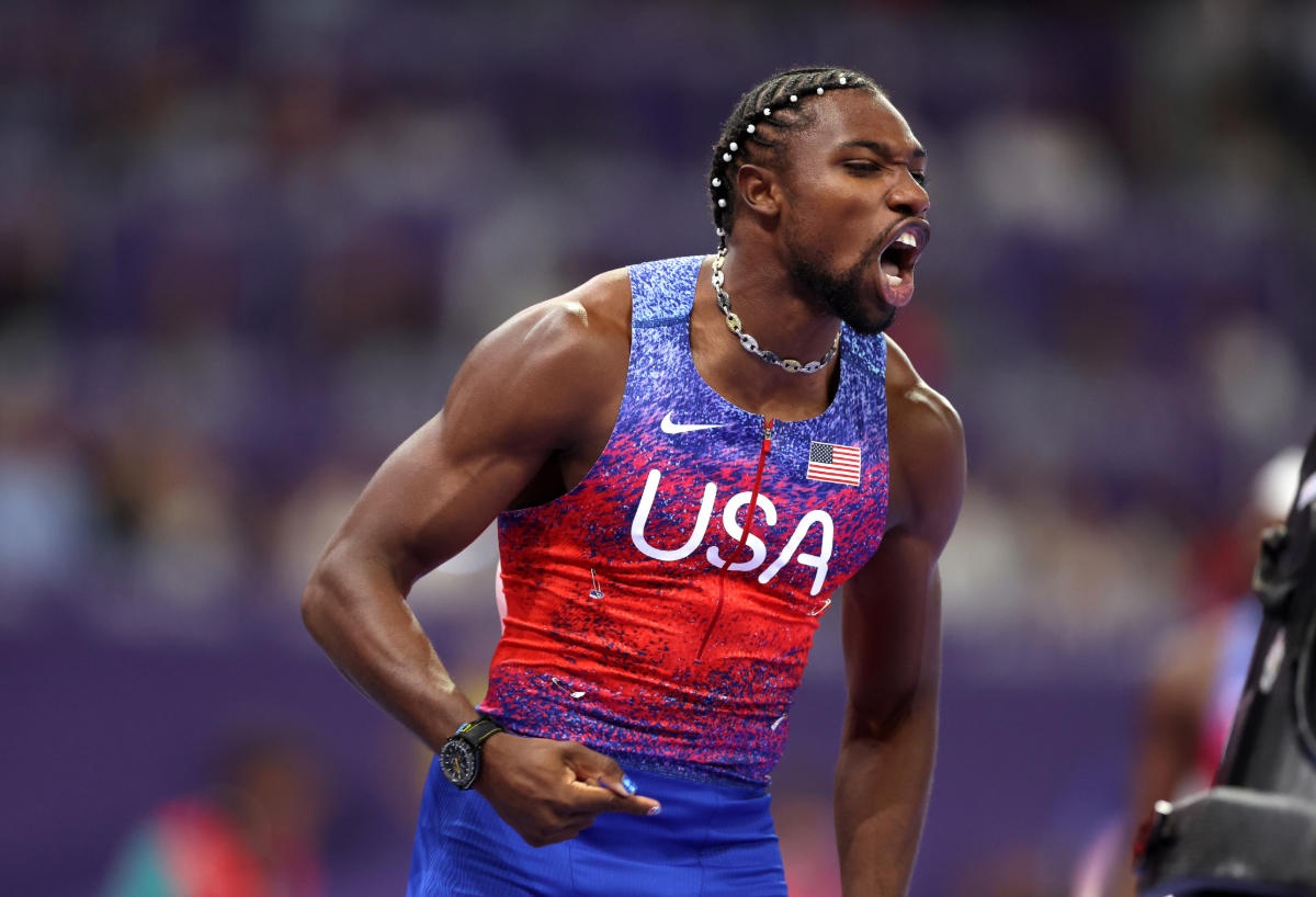 Noah Lyles,  Leon Marchand,  Omega,  dong ho Omega,  Omega Olympic,  olympic Paris 2024, chay nhanh nhat the gioi anh 6
