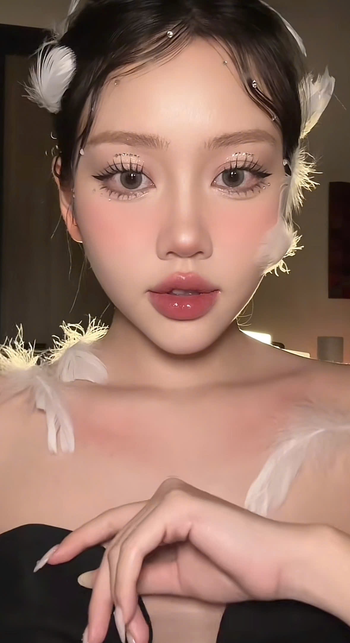 makeup thien nga,  thien nga trang,  thien nga den,  Lo Lem,  DJ Mie,  Quynh Thi,  Bau Krysie anh 10