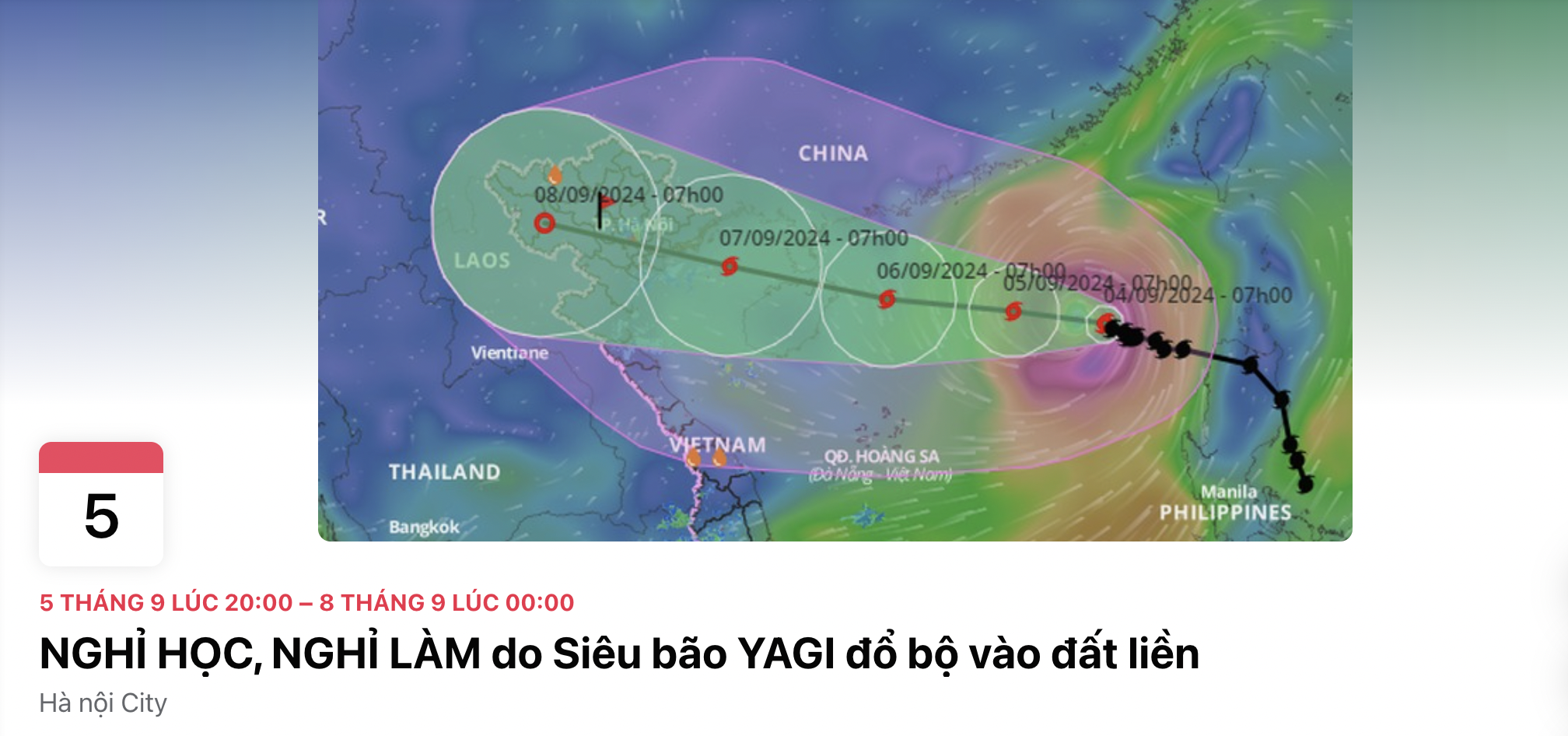 bao Yagi,  bao so 3,  sieu bao,  event Facebook anh 1