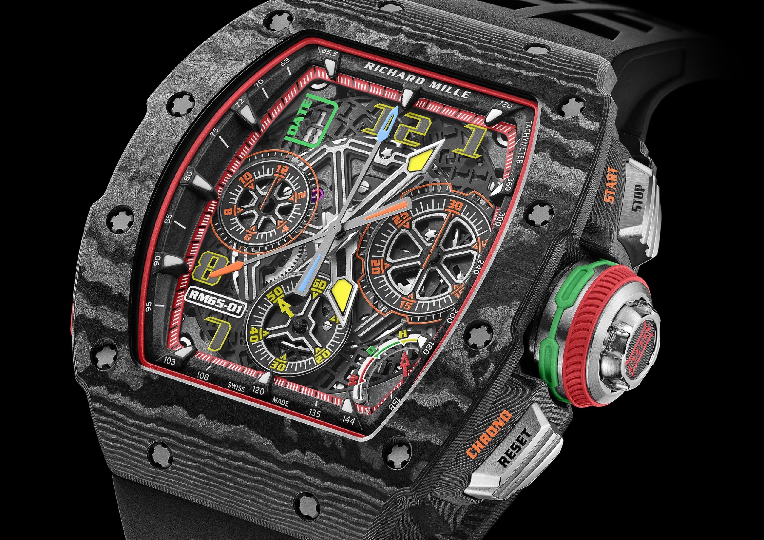 Richard Mille,  RM 65-01 Carbon TPT,  RM 65-01,  dong ho Negav,  Negav la ai,  dong ho xa xi,  dong ho cao cap,  dong ho richard mille anh 4