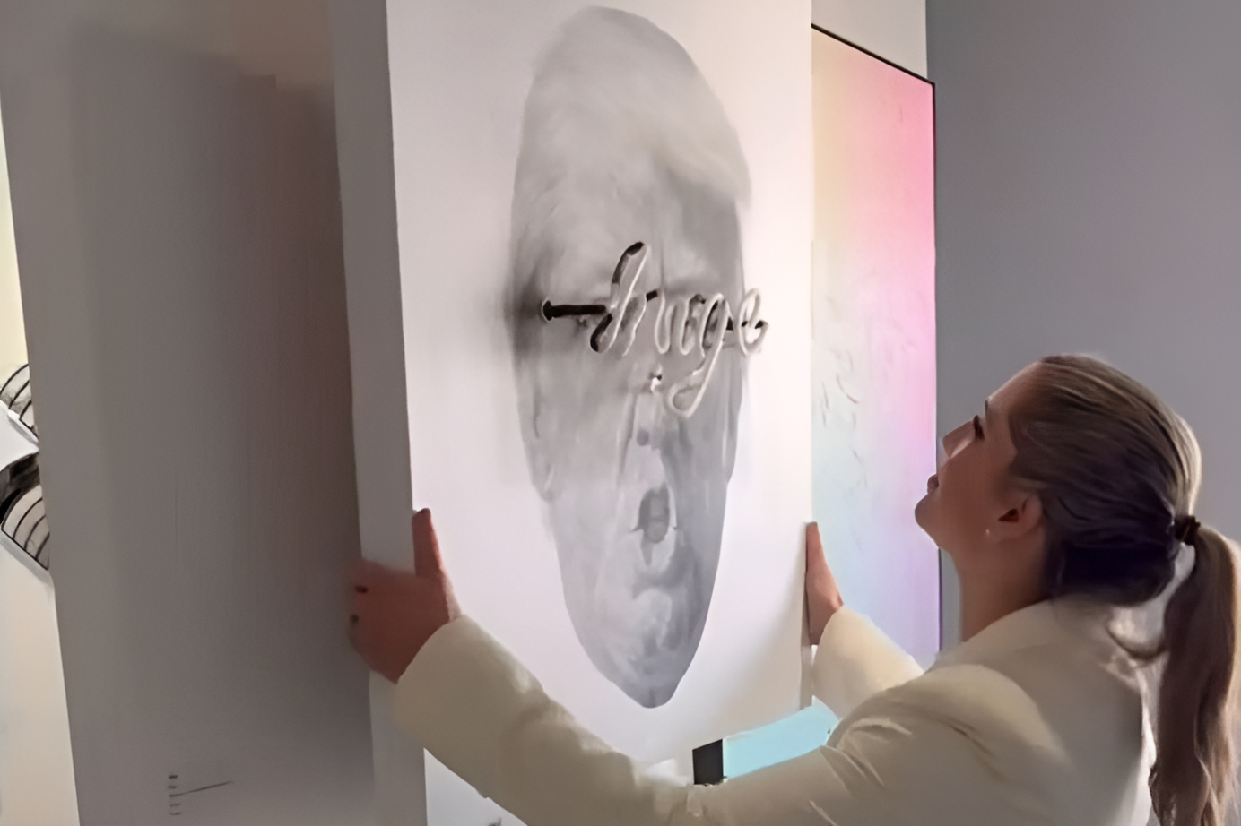 chan dung Donald Trump,  tong thong My,  nghe si Shyglo,  tong thong dac cu,  Marilyn Monroe anh 1