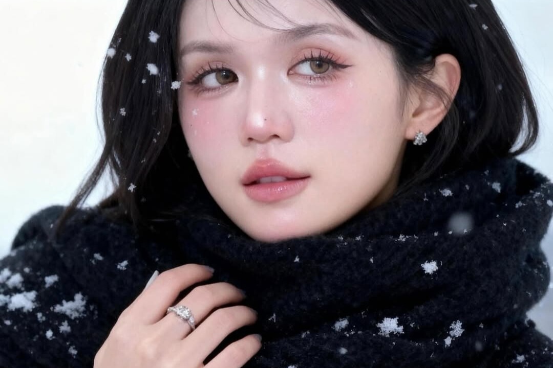 Dang sau bo anh tuyet trang cua Ngoc Trinh, Xoai Non hinh anh