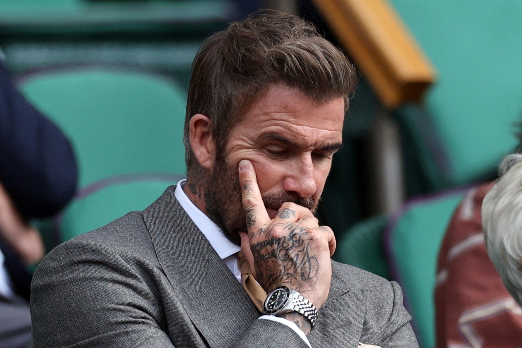 David Beckham bị hói