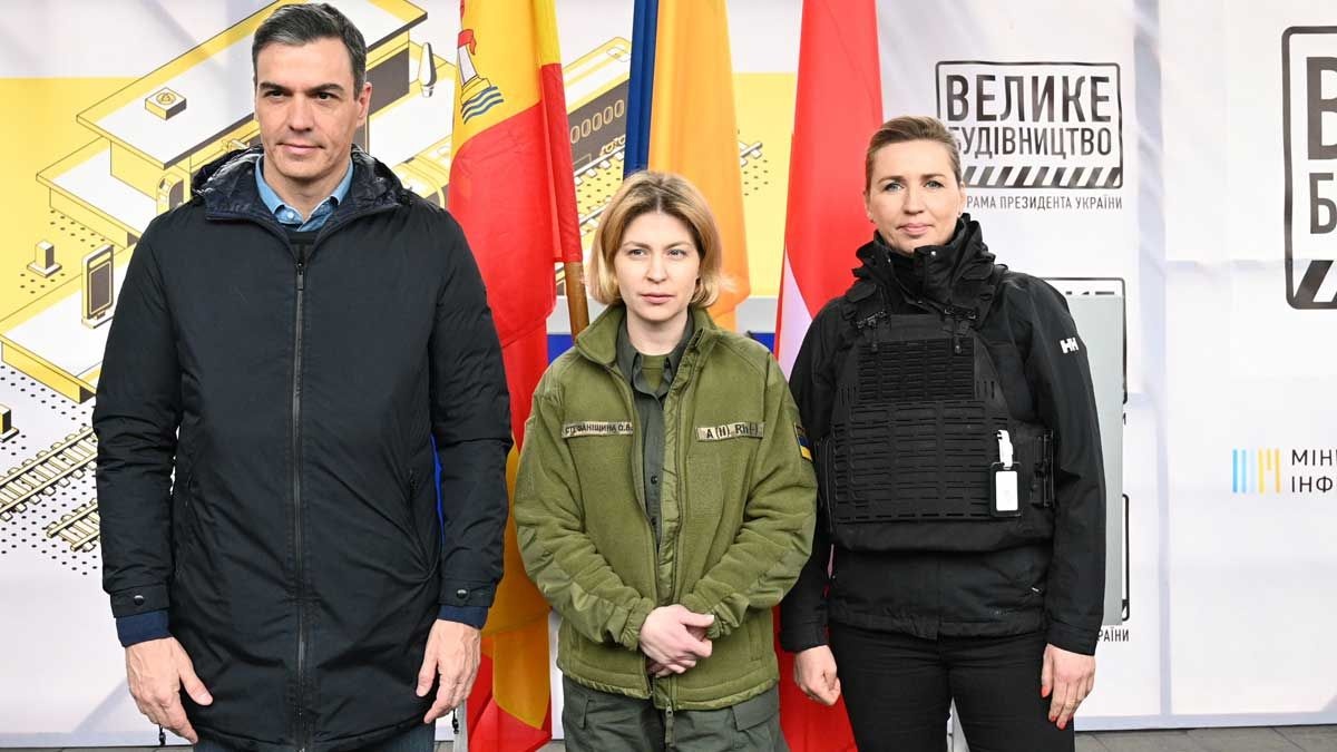 Thu tuong Tay Ban Nha va Dan Mach den Kyiv hinh anh