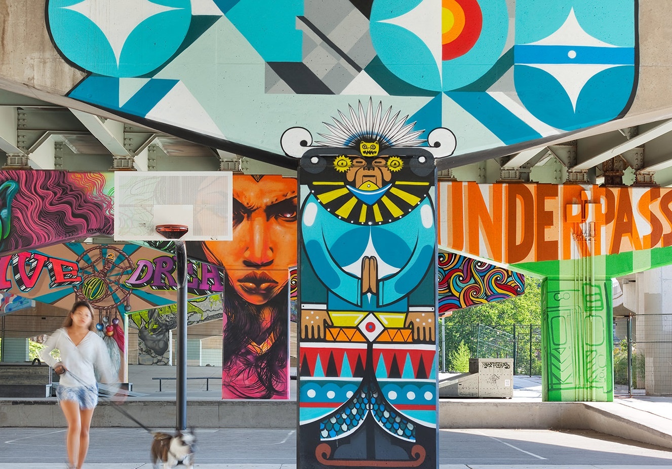 cong vien duoi duong cao toc anh 2