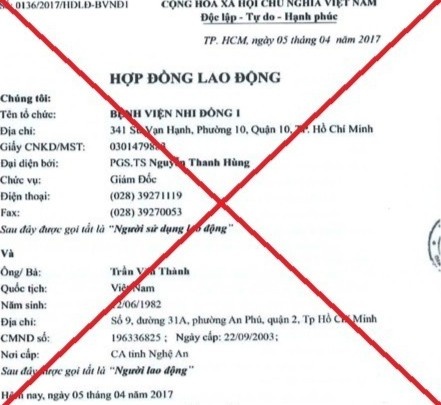 giả mạo bệnh viện  ảnh 1 gia mao benh vien anh 1